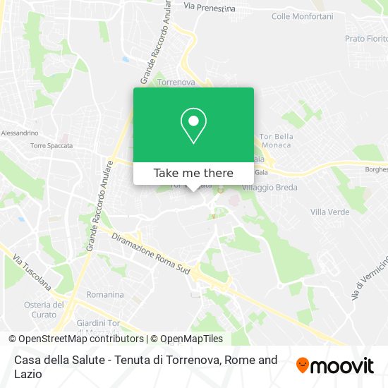 Casa della Salute - Tenuta di Torrenova map