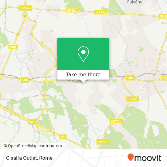 Cisalfa Outlet map