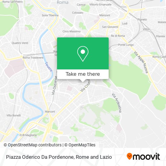 Piazza Oderico Da Pordenone map