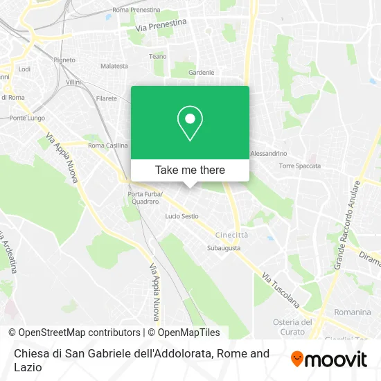 Church of San Gabriele dell'Addolorata map