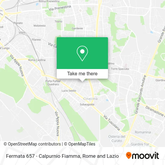 Stop 657 - Calpurnio Fiamma map