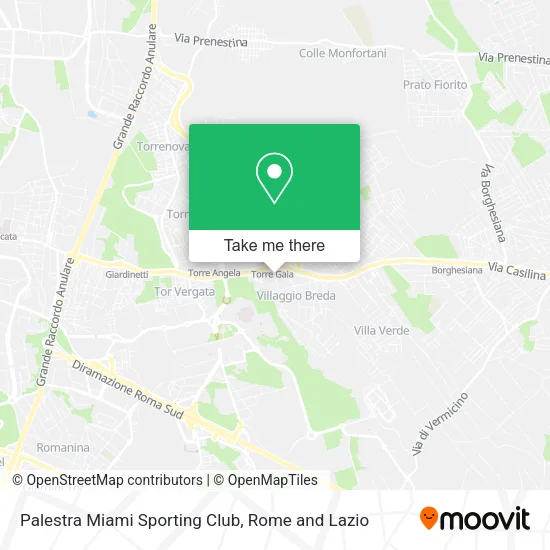 Palestra Miami Sporting Club map