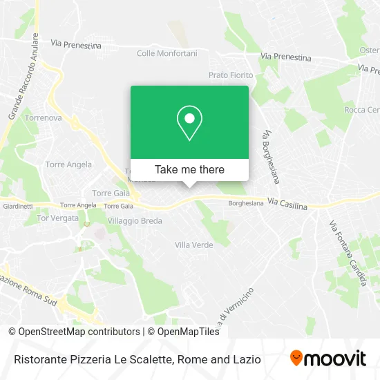 Ristorante Pizzeria Le Scalette map