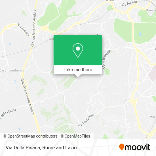 Via of the Pisana map