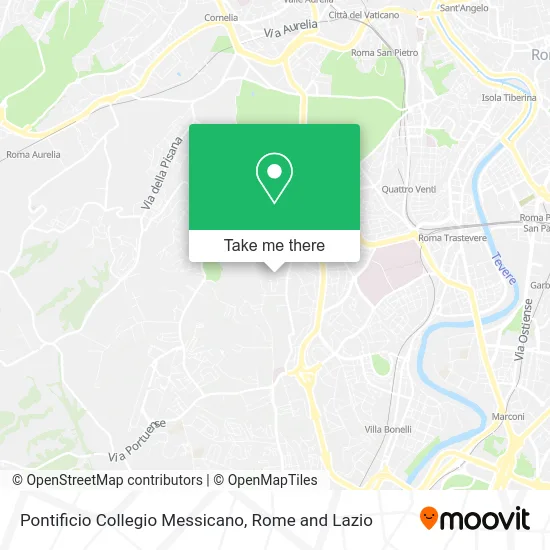 Mexican Pontifical College map