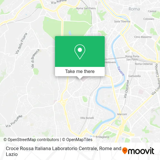 Italian Red Cross Central Laboratory map