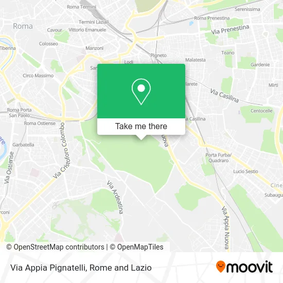 Appia Pignatelli Street map