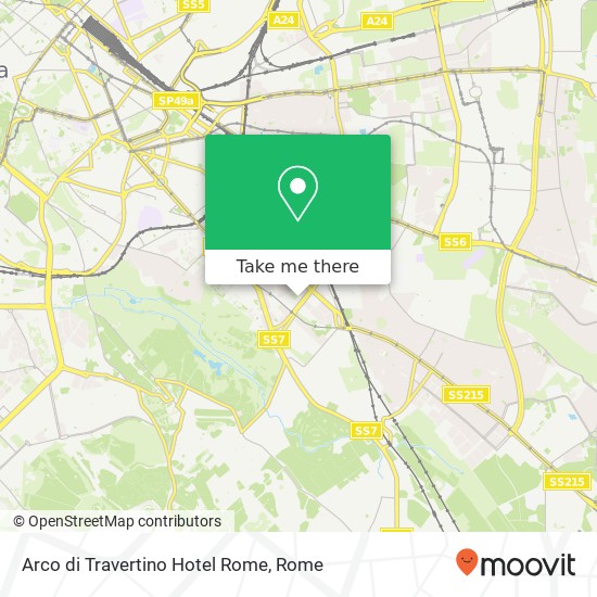 Arco di Travertino Hotel Rome map