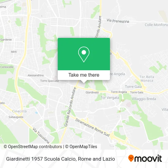 Giardinetti 1957 Football School map