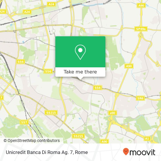 Unicredit Banca Di Roma Ag. 7 map