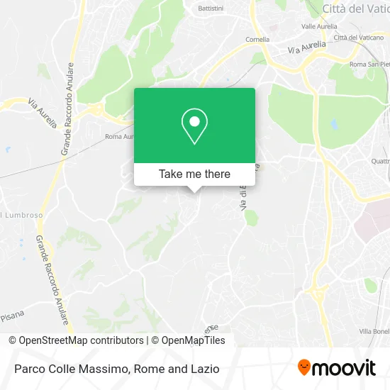 Colle Massimo Park map