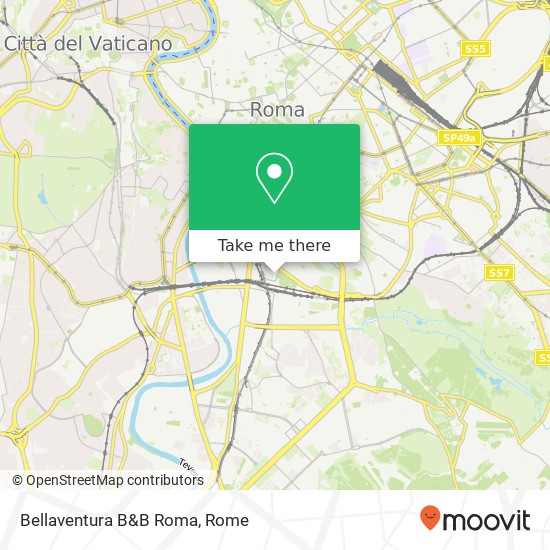 Bellaventura B&B Roma map