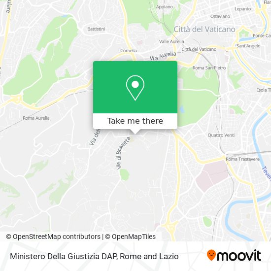 Ministero Della Giustizia DAP map