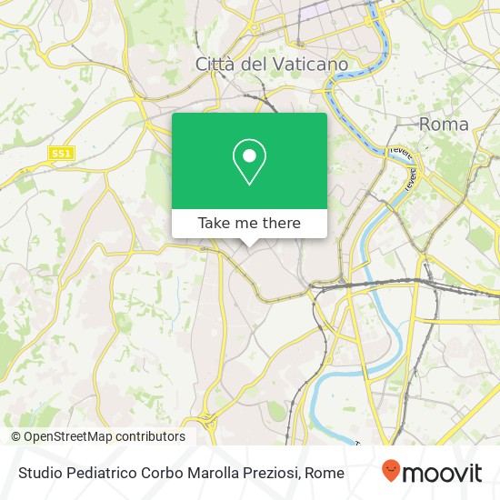 Studio Pediatrico Corbo Marolla Preziosi map