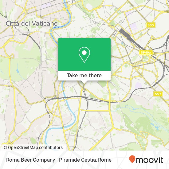 Roma Beer Company - Piramide Cestia map