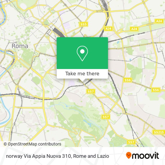 norway Via Appia Nuova 310 map