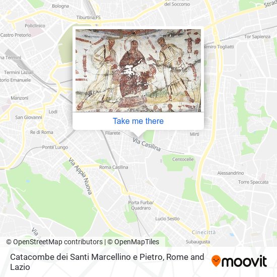 Catacombe dei Santi Marcellino e Pietro map