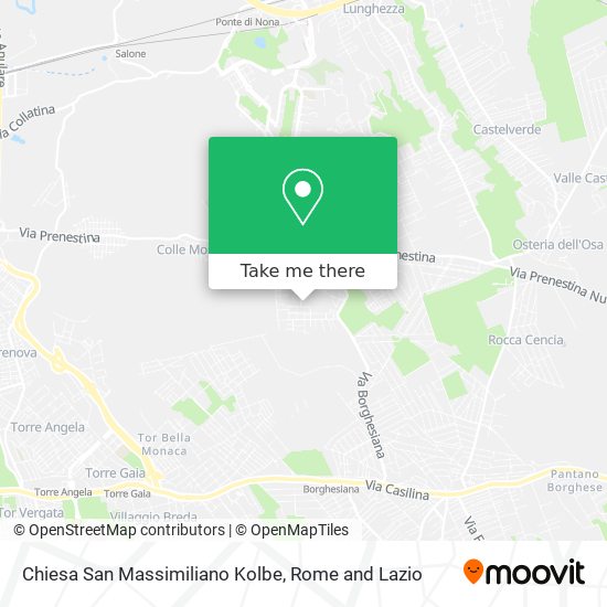 Chiesa San Massimiliano Kolbe map