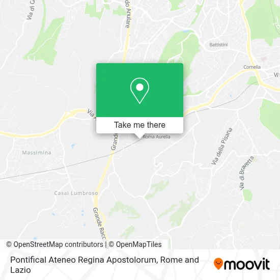 Pontifical Ateneo Regina Apostolorum map