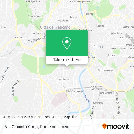 Via Giacinto Carini map