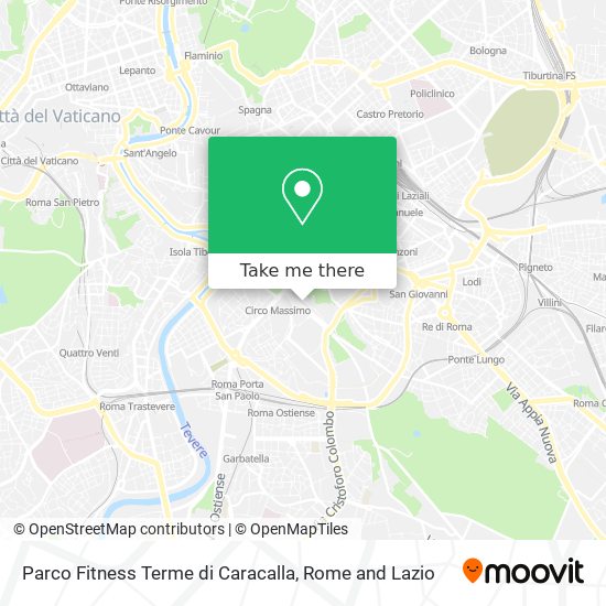 Parco Fitness Terme di Caracalla map