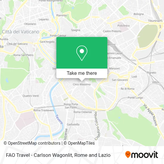 FAO Travel - Carlson Wagonlit map