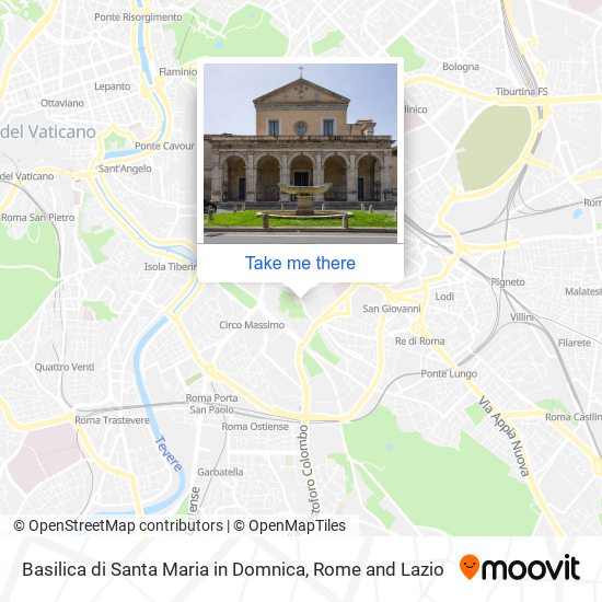 Basilica di Santa Maria in Domnica map