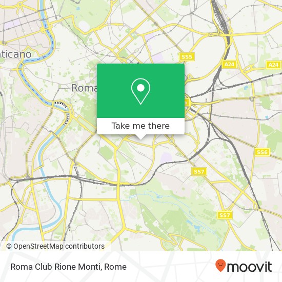 Roma Club Rione Monti map