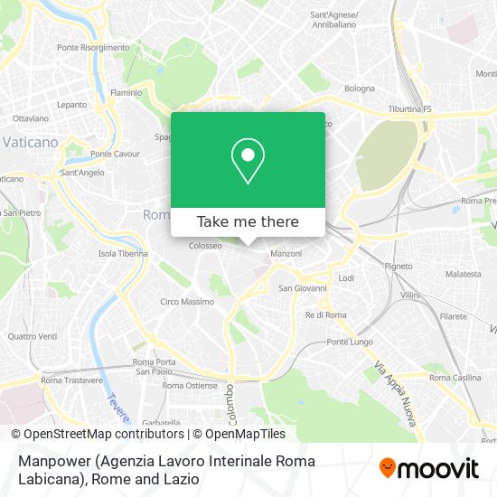 Manpower (Agenzia Lavoro Interinale Roma Labicana) map