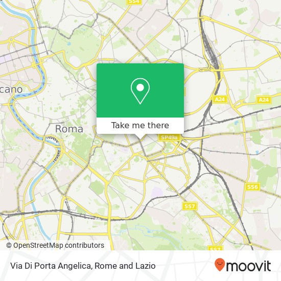 Via Di Porta Angelica map