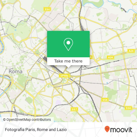 Fotografia Paris map
