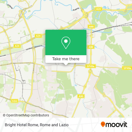 Bright Hotel Rome map