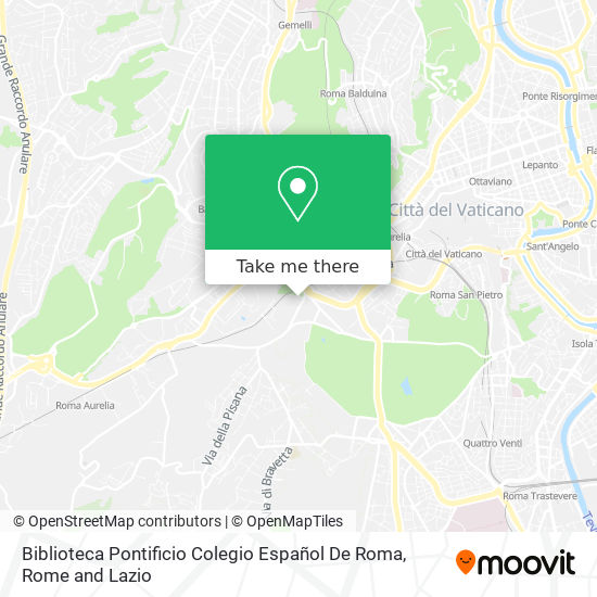 Biblioteca Pontificio Colegio Español De Roma map
