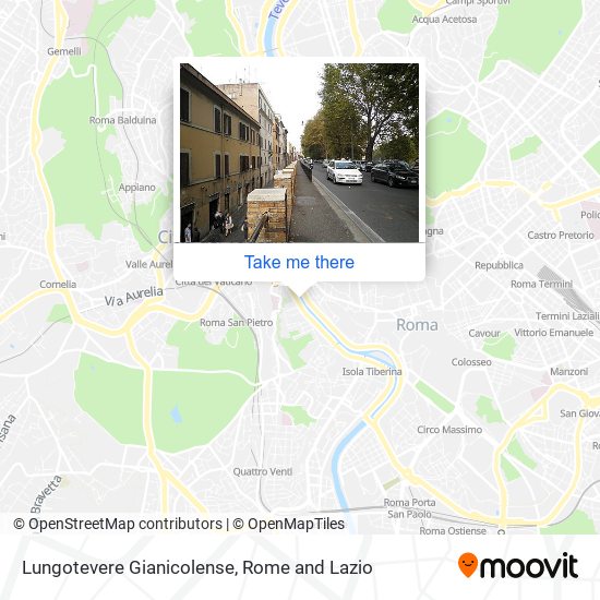 Lungotevere Gianicolense map