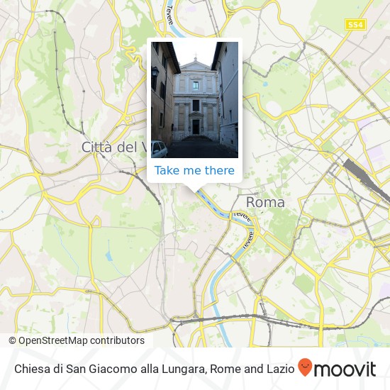 Chiesa di San Giacomo alla Lungara map