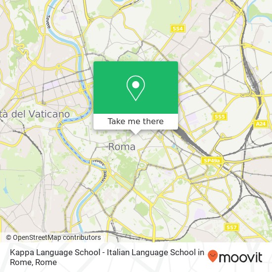 Kappa Language School - Italian Language School in Rome map