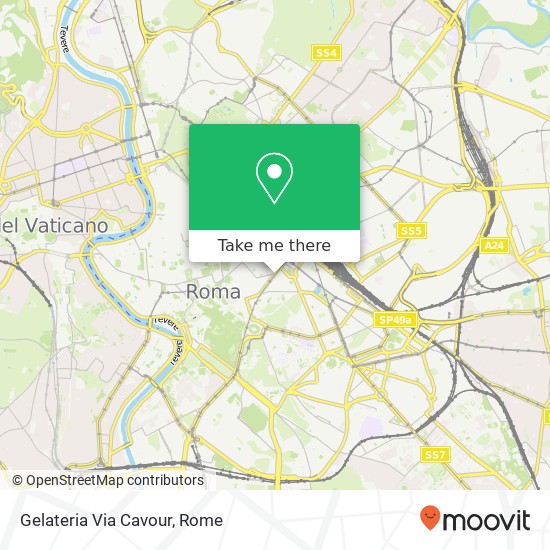 Gelateria Via Cavour map