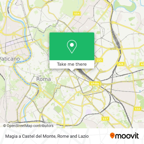 Magia a Castel del Monte map