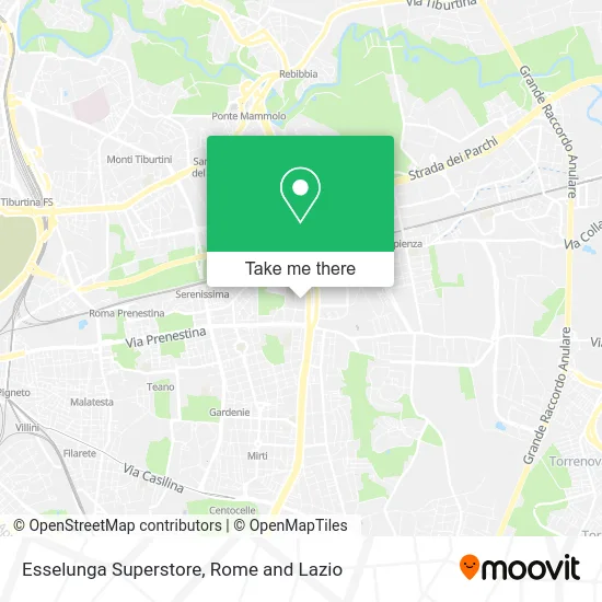 Esselunga Superstore map