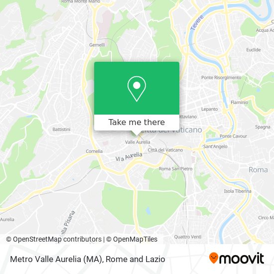 Metro Valle Aurelia (MA) map