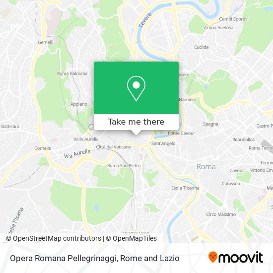 Opera Romana Pellegrinaggi map