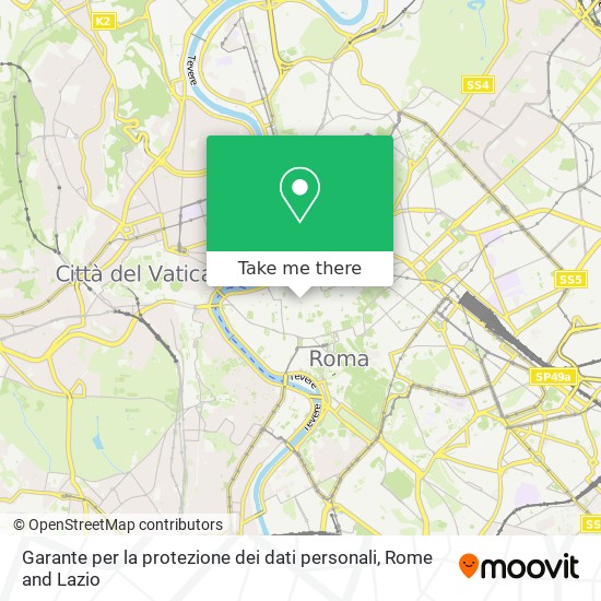 Garante per la protezione dei dati personali map