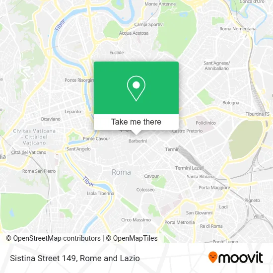 Sistina Street 149 map