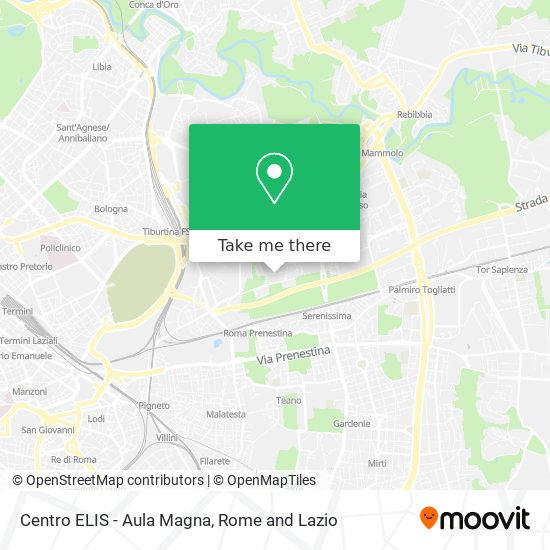 Centro ELIS - Aula Magna map