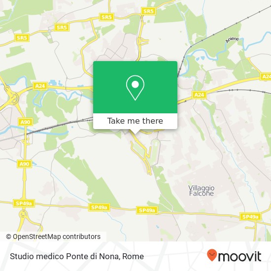 Studio medico Ponte di Nona map