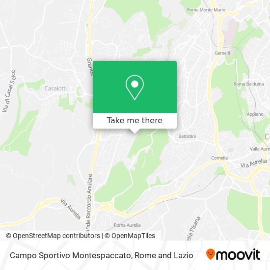 Campo Sportivo Montespaccato map