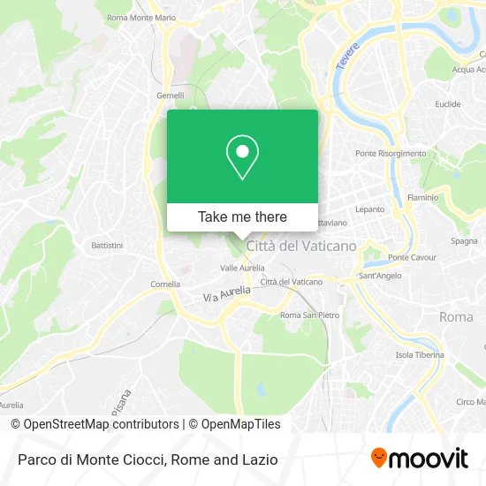 Monte Ciocci Park map