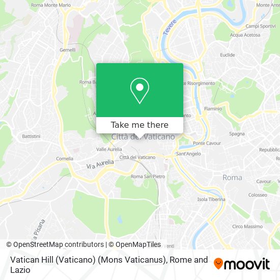 Vatican Hill (Vaticano) (Mons Vaticanus) map