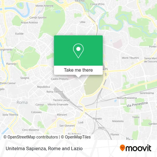 Unitelma Sapienza map