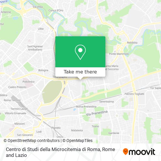 Centro di Studi della Microcitemia di Roma map